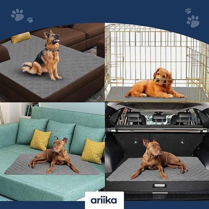 ariika Waterproof Dog Sofa Mat - Durable, Scratch-Resistant - Eco-Friendly Polyester & Cotton Mix, Odor-Free, Ideal for All Breeds - Dog Bed Protector for Sofa, Couch, Floor, Car Seats and Bed