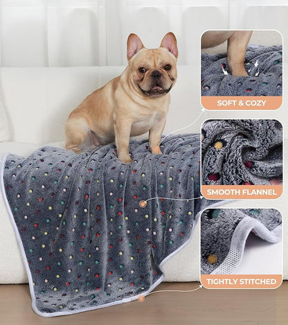 Luciphia 1 Pack 2 Pet Blankets for Dogs Cats Medium(30x20 inch)