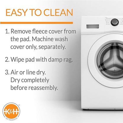 K&H Pet Products Lectro-Soft Outdoor Heated Pet Bed for Outdoor Cat House for Winter Insulated Waterproof 18"x14"