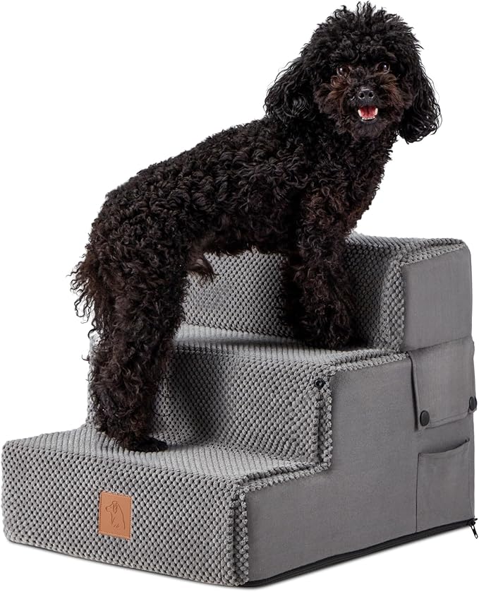 Dog Stairs for Small Dogs 3 Step 14"H for
