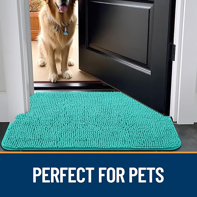 OLANLY Dog Door Mat for Muddy Paws 40x32