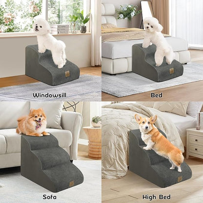 Mestuel 3 Tiers Dog Stairs for Bed Sofa Couch 15.7''H