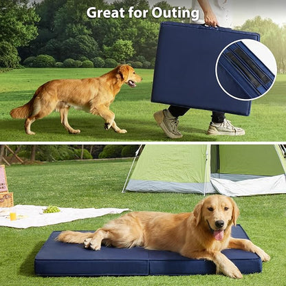 RRPETHOME Waterproof Outdoor Dog Beds Large Sized Dog