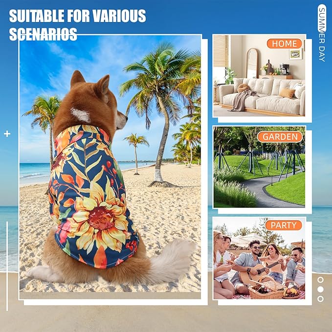 Dog Shirt Hawaiian