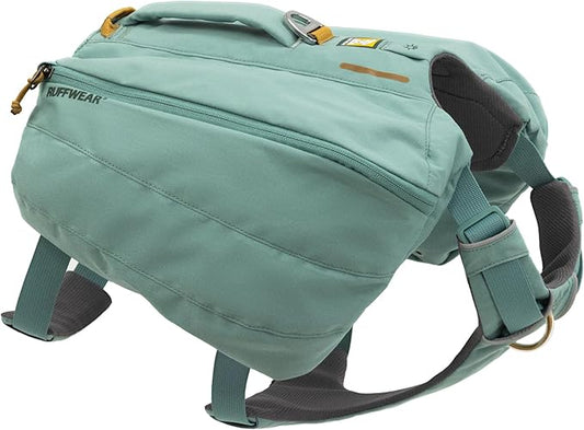 Ruffwear, Front Range Dog Day Pack, Backpack with Handle for Hikes & Day Trips, River Rock Green, Small