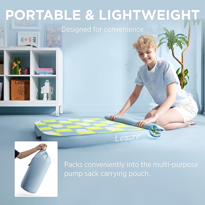 Lesure Inflatable Waterproof Dog Bed for Medium Dogs 3 Inch