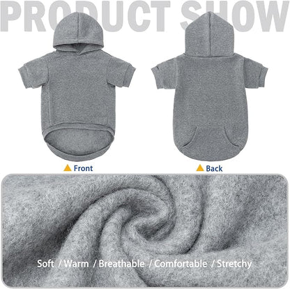SCENEREAL Dog Hoodie Sweaters for Small Medium Large size Dogs
