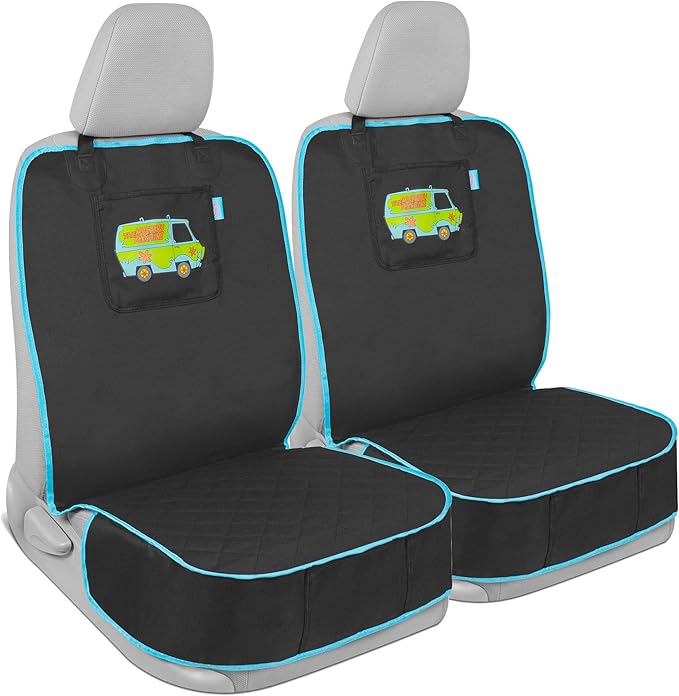 BDK Scooby Doo Dog Car Seat Covers Full Set – Front Seat Protectors with Hammock Style Back Seat Cover