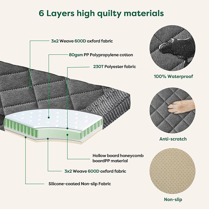 nzonpet Dog Car Seat Cover for Back Seat