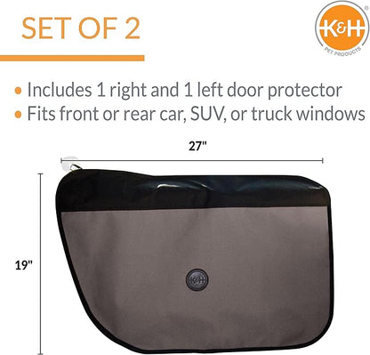 K&H Pet Products Vehicle Door Protector Gray 2 Packs