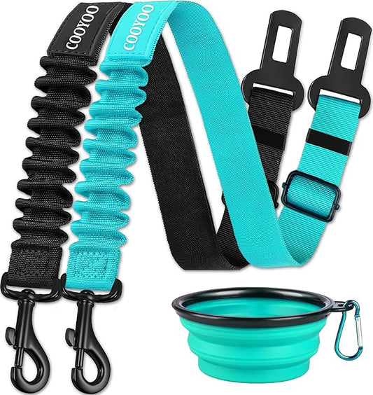 COOYOO Dog Seat Belt 3 Piece