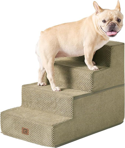 EHEYCIGA Dog Stairs for Bed 18”H 4-Step Dog