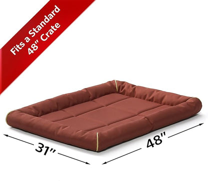 Maxx Dog Bed for Metal Dog Crates 48-Inch, Brick