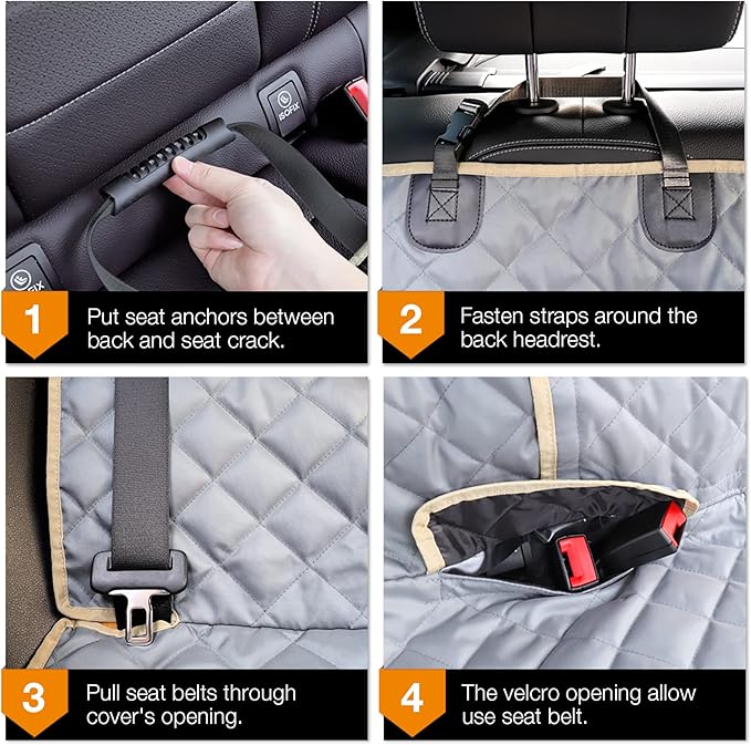 iBuddy Bench Dog Seat Cover for Truck Waterproof