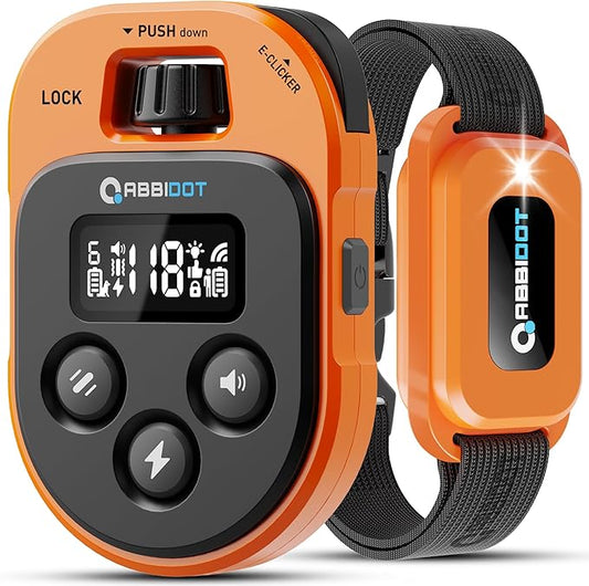 ABBIDOT Dog Shock Collar with Remote Control 4100 ft 178 Levels, 4 Correction 10-130 Lbs, 6 Dogs