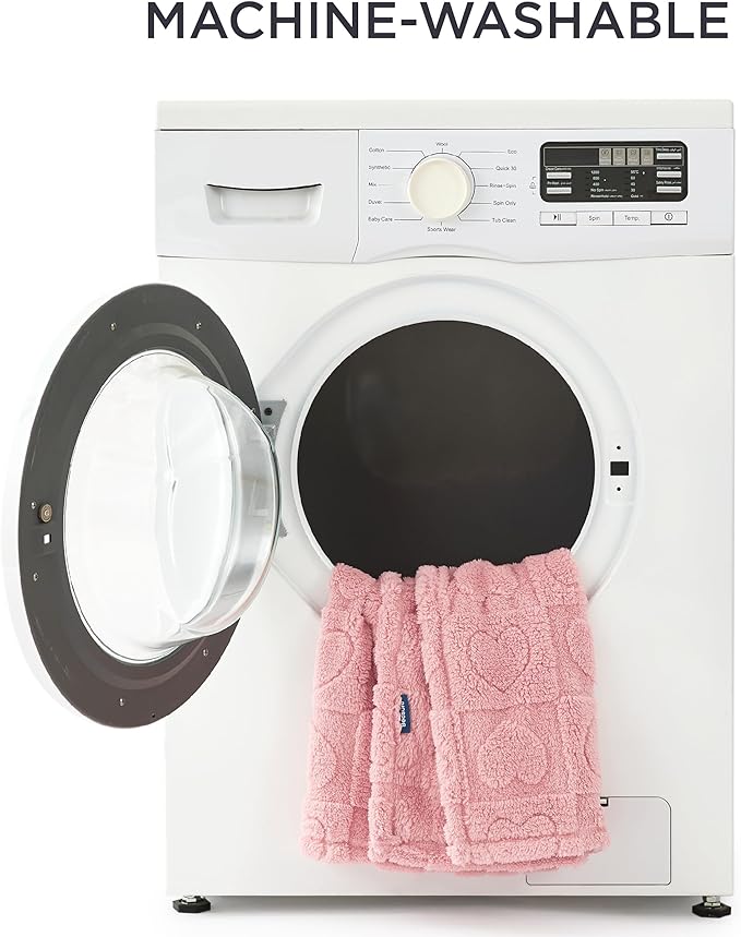 Bedsure 1 Pack 2 Dog Blankets for Small Dogs 2pcs Washable 300GSM Coral