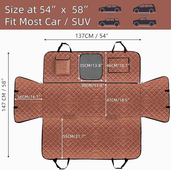 Car Dog Cover Back Seat
