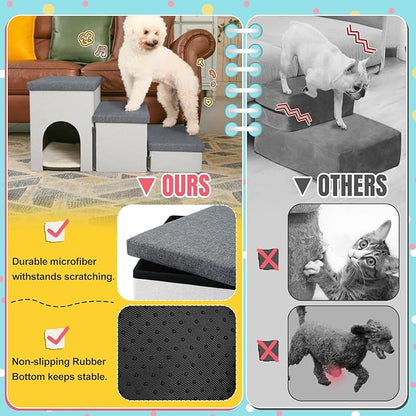 Dog Stairs for High Beds 22 inches(3