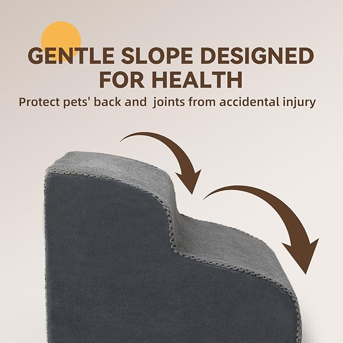 High-Density Foam Dog Stairs for Small Dogs 2-Step Pet 12''