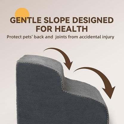 High-Density Foam Dog Stairs for Small Dogs 2-Step Pet 12''