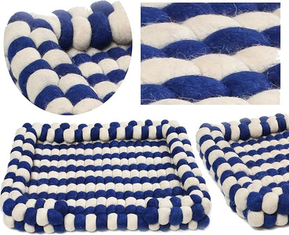 Felt Ball Dog Bed Wool Bed for Cats and Kittens Fabric Pet Beds Luxury Cat Dog Bed