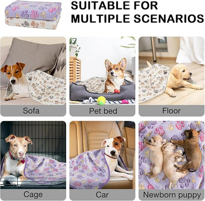 Dono 1 Pack 2 Dog Blankets Soft Fluffy