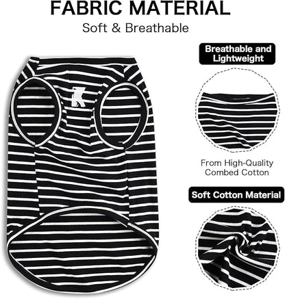 Koneseve Dog Shirt Vest Lightweight Stretchy Dog T-Shirts 2 Pack 4XL ]