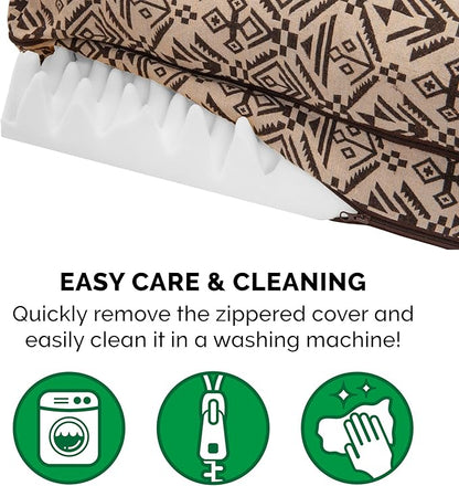 Furhaven Orthopedic Dog Bed for Large/Medium Dogs w/ Removable Bolsters & Washable Cover 55 lbs