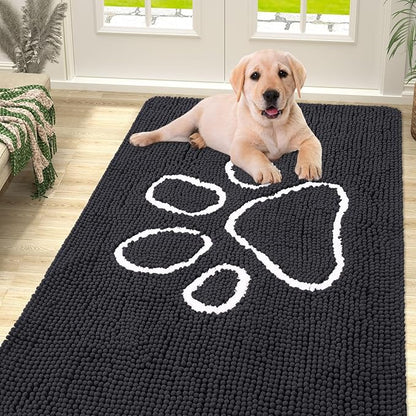 smiry Dog Door Mat for Muddy Paws (59x35 Inches,