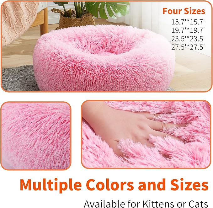 Round Pet Bed for Dogs and Cats 19.7''/50cm)