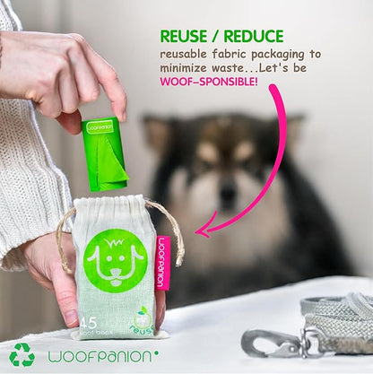 Home Compostable Dog Poop Bags -270 Bags 18 Rolls-