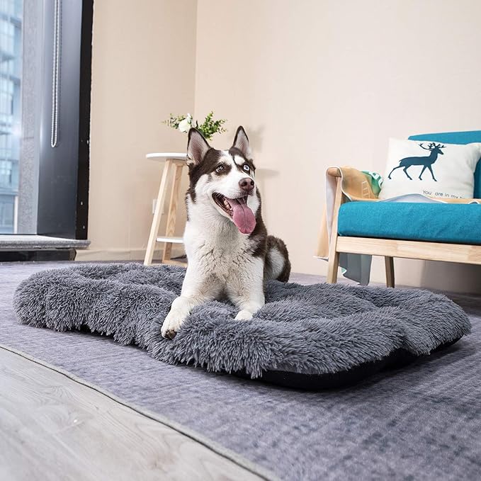 Coohom Deluxe Plush Dog Bed Pet Cushion Crate Mat