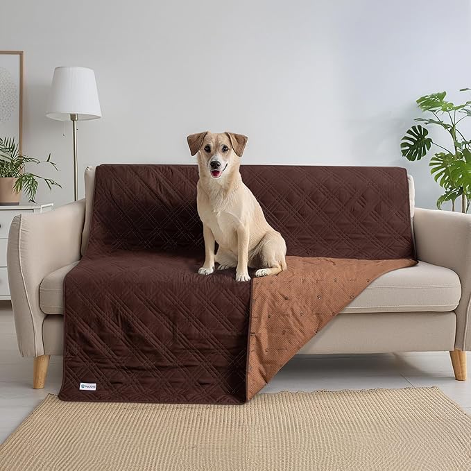 PetAmi Waterproof Couch Cover for Dogs 102x82 Brown