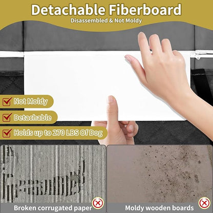 Easy-Going Waterproof Back Seat Extender for Dogs (53"x48", Black)