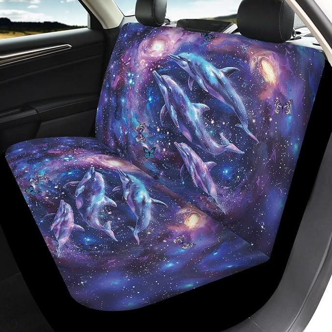 Galaxy Dolphin Seat Covers for Cars Full Set