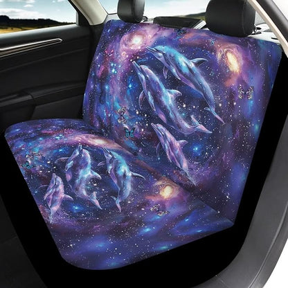 Galaxy Dolphin Seat Covers for Cars Full Set