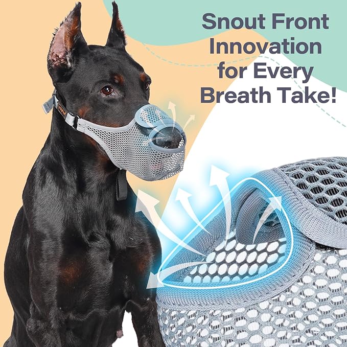 LUCKYPAW Dog Muzzle for Large Medium Small Dogs