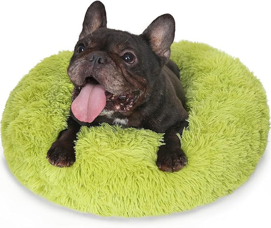 Puppy Bed for Calming Dog 23 Inches Dark 15 lbs