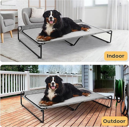 Veehoo Elevated Dog Bed with Washable Dog Pee Pads 100% Waterproof CWC2201CCP