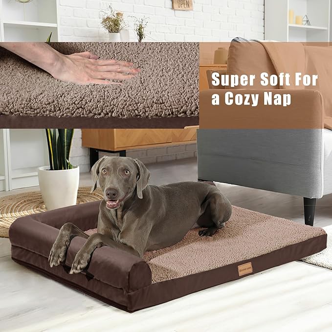 Patas Lague Orthopedic XXL Dog Bed for Extra Large Dogs 48''X30''