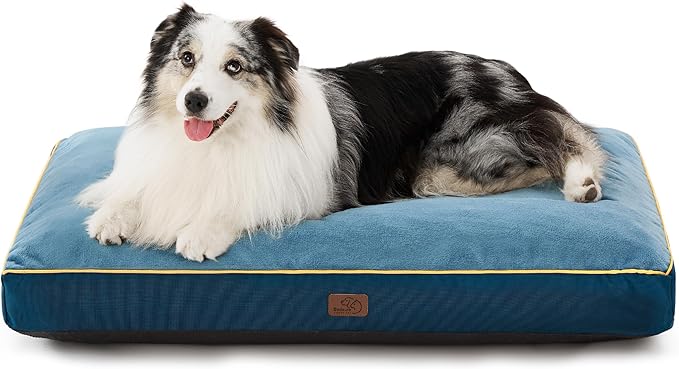 Bedsure Waterproof Dog Beds for Extra Large Dogs 4 inch 100lbs XL-Crate