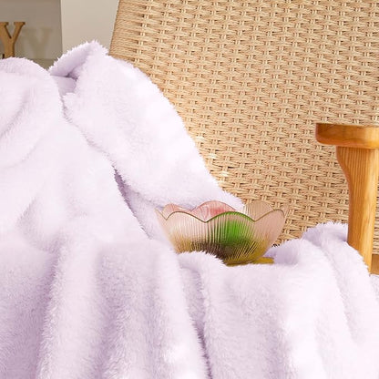 PETHUR Super Soft Dog Blankets for Large Dogs 40"x60", Purple