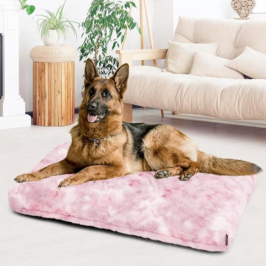 Washable Dog Bed Deluxe Breeds.40 * 25",Pink