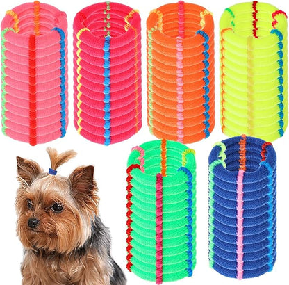 100 PCS Dog Hair Ties