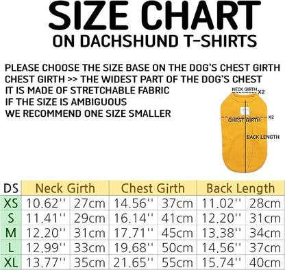 Dachshund Clothes for Dogs Mini and Adults T Shirts (M