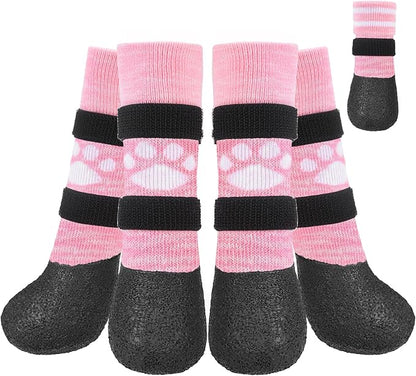 KOOLTAIL Anti Slip Dog Socks to Prevent Licking Paws for Hot/Clod Pavement