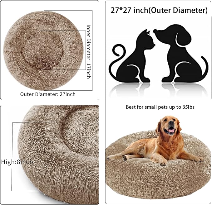 Nisrada Dog Bed for Small Medium Large Dogs 27 inch