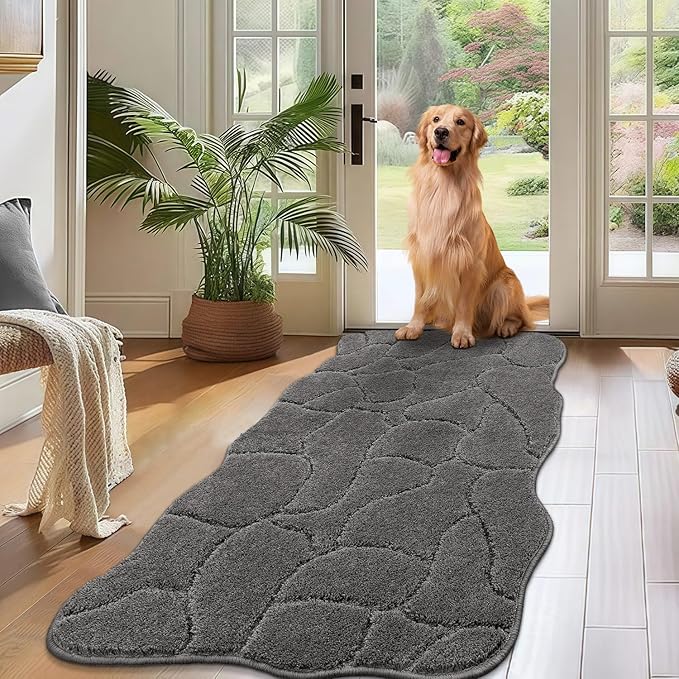 Large Dog Door Mat for Muddy Paws 22x47 Absorbent