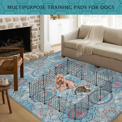 IEUUMLER Washable Pee Pads for Dogs 1 Pack EU007 (Green 63"X63"-1pcs)