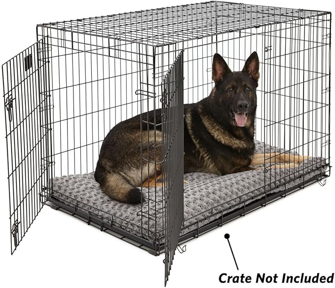 MidWest Homes for Pets Deluxe Dog Beds 1-Year Warranty,Gray, 48-Inch